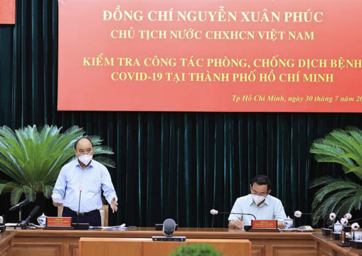 Chủ tịch nước: TP Hồ Chí Minh phải tiếp tục thực hiện nghiêm giãn cách xã hội ở mức cao